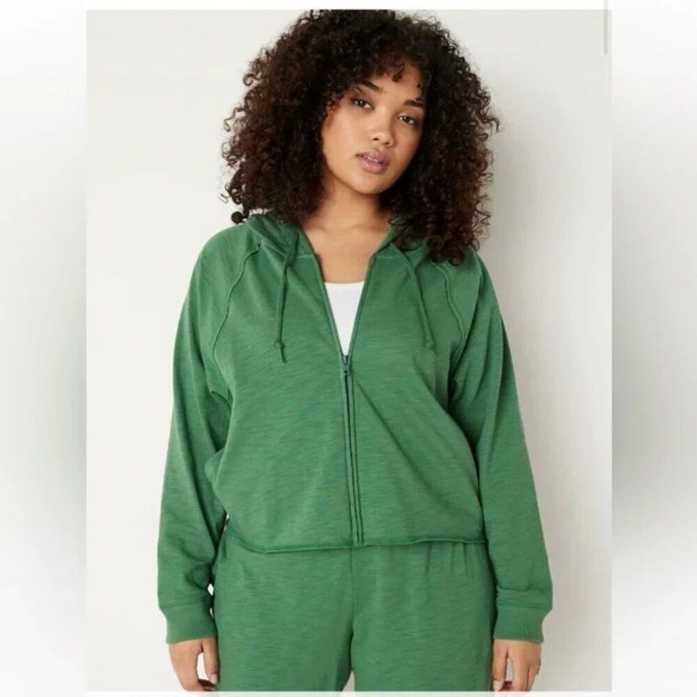 PINK Lightweight Green Hoodie Size XXL NWOT Inspection Stickers Intact
